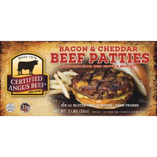 Bacon & Cheddar Beef Patties