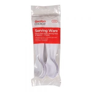 White Plastic Servingware | Packaged