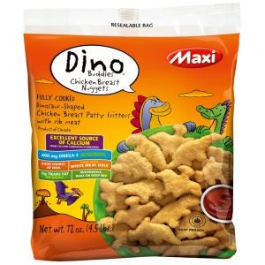 Maxi Dino Buddies Chicken Nuggets | Packaged