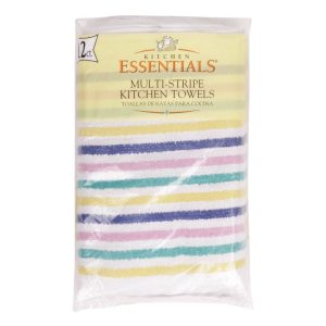 Multi-Stripe Dish Towels, 15x26 | Packaged
