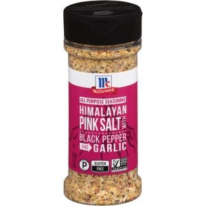 Himalayan Pink Salt with Black Pepper and Garlic All-Purpose Seasoning | Packaged