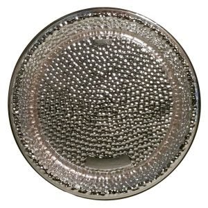 12" Round Plastic Silver Platter | Raw Item