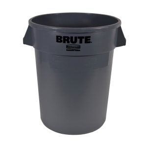 Gray Round Brute Container | Packaged