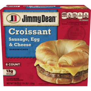 Sausage, Egg & Cheese Croissant Breakfast Sandwiches | Packaged