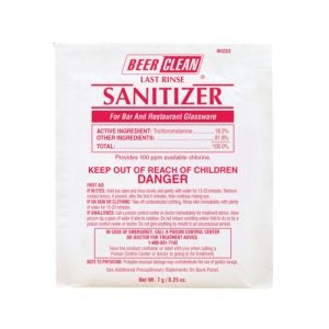 Beer Clean Sanitizer Packets | Packaged