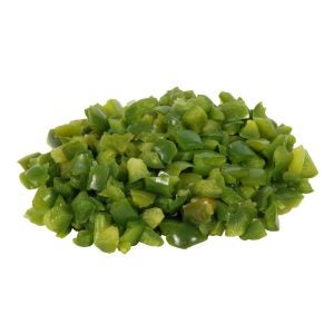 Diced Sweet Green Peppers | Raw Item