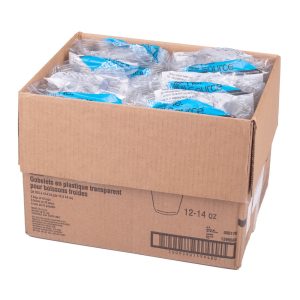 12 - 14 oz. Clear Plastic Cups | Packaged