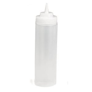24 Ounce Wide-Mouth Clear Squeeze Bottles | Raw Item