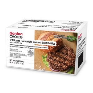 Homestyle Ground Beef Patties | Packaged
