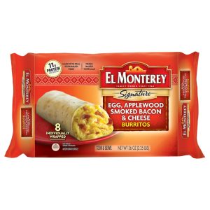 Egg, Applewood Smoked Bacon & Cheese Burritos | Packaged