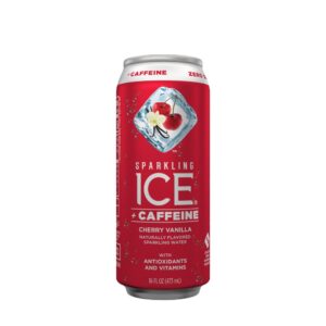Cherry Vanilla Sparkling Caffeinated Water | Packaged