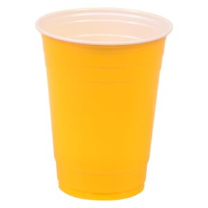 16 Oz. Yellow Plastic Cups | Raw Item