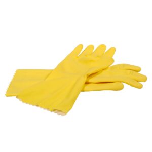 Medium Yellow Rubber Gloves | Raw Item