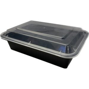 Plastic 38 oz. Containers with Lids | Packaged