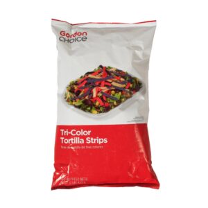 Tri-Color Tortilla Strips | Packaged