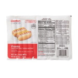 Classic 3 Meat Franks 10/# | Packaged