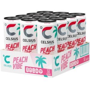 Peach Vibe Sparkling Water | Packaged