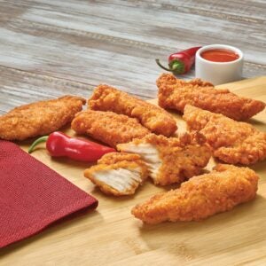 Spicy Breaded Chicken Breast Strips | Styled