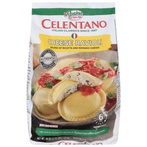 Large Round Cooked Cheese Ravioli | Packaged