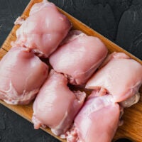 raw chicken thighs