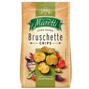 Baked Mediterranean Vegetable Bruschette Chips | Packaged