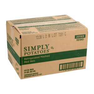 POTATO MASHED RDSKN 4-6# SMPLYPOT | Corrugated Box