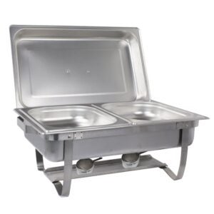 Sterno Folding Stainless Steel Rectangle Chafer | Styled