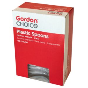 Heavyweight Clear Plastic Spoons | Packaged