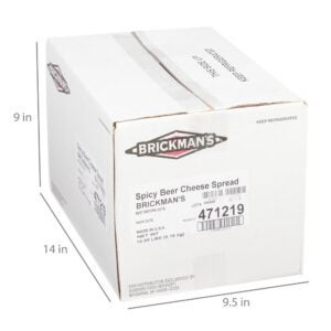 BRICKMANS CHEESE SPRD CHED BEER SPCY 24Z | Corrugated Box