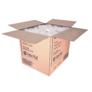 CUP PLAS 16Z TRANSL 20-50CT FABK | Packaged