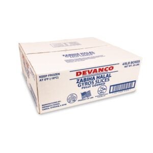 Devanco Halal Gyro Loaf Cooked & Sliced | Corrugated Box