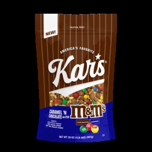 KAR’S TRAIL MIX CHOC&CRML W/M&M’S 20Z | Packaged