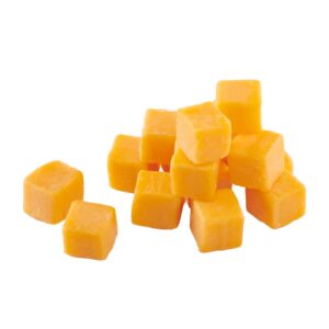 Medium Cheddar Cheese Cubes | Raw Item