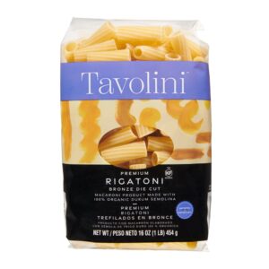 Pasta Rigatoni Bronze Cut 1lb | Packaged