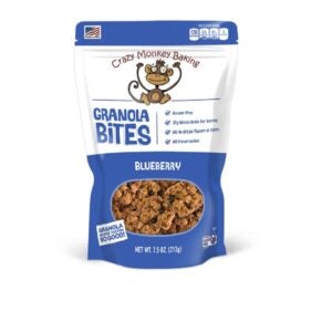 CZY MONKY BLUEBERRY GRANOLA BITES 7.5Z | Packaged